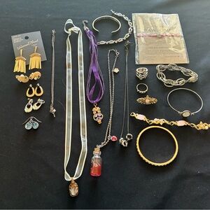 Elegant Gold and Silver Jewelry Set